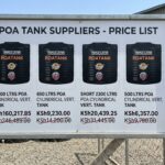 Water tank price comparison across sizes in Kenya